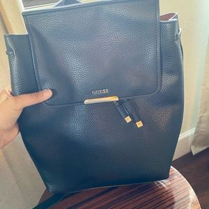 Guess backpack/handbag black leather